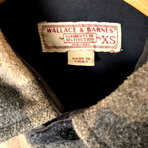 J. Crew Wallace & Barnes Plaid Heavy Work Shirt Jacket Wool Coat XS - Picture 9 of 10